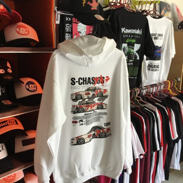 Sudadera / Hoodie con estampado de S_Chasis y Akira en  colores claros
