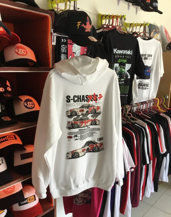 Sudadera / Hoodie con estampado de S_Chasis y Akira en  colores claros